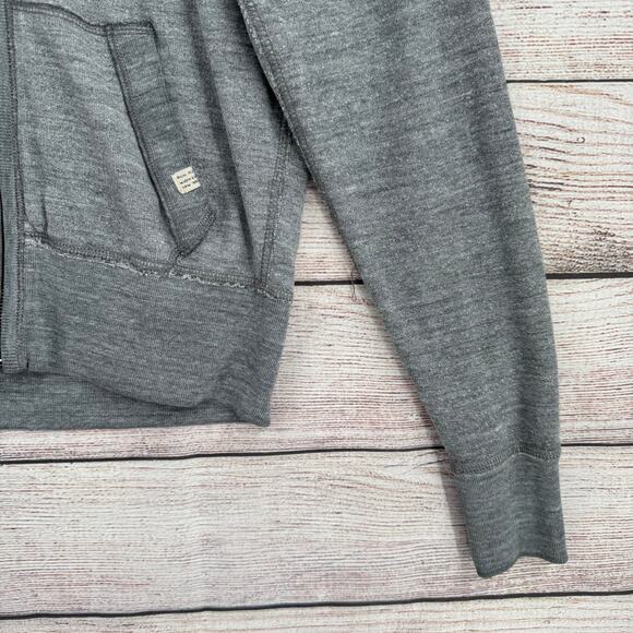 Ruehl No.925 Terry Cloth Full Zip Hoodie Sweatshirt Womens Small Gray - Picture 5 of 10